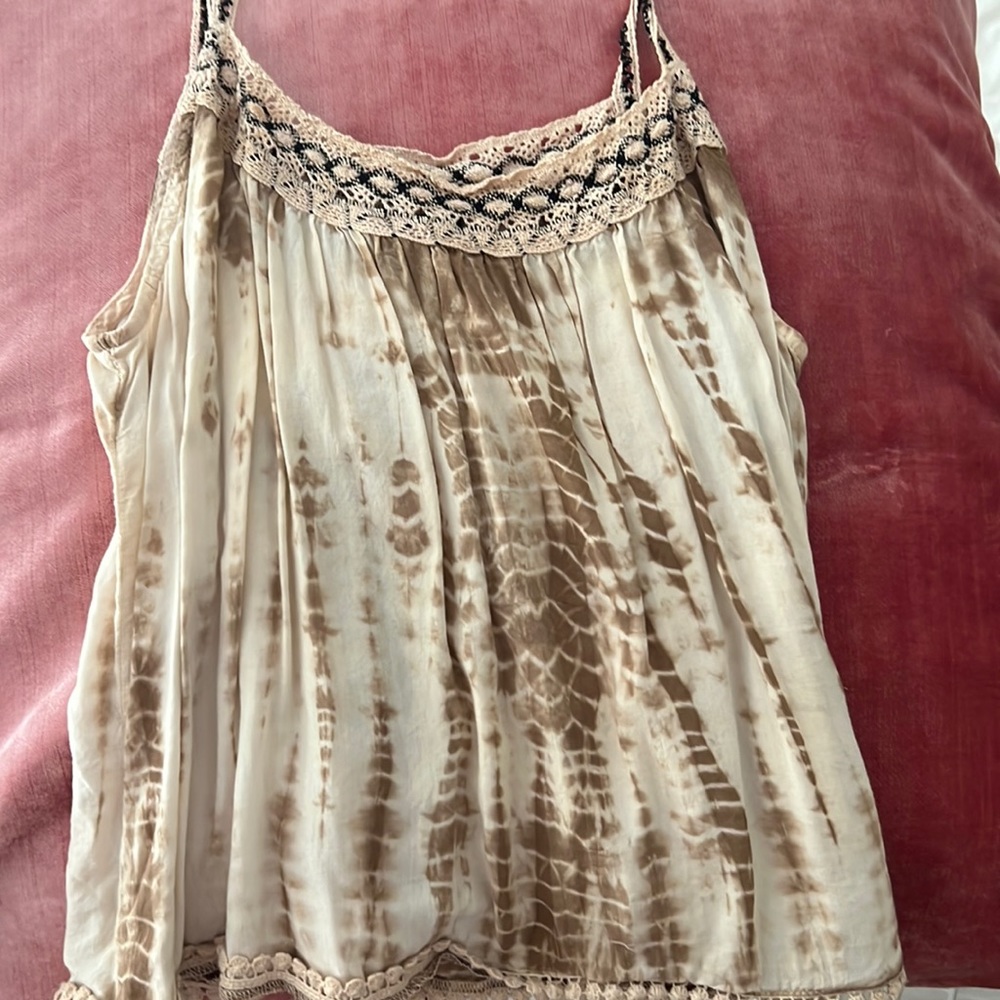 Tie-dye beach tank